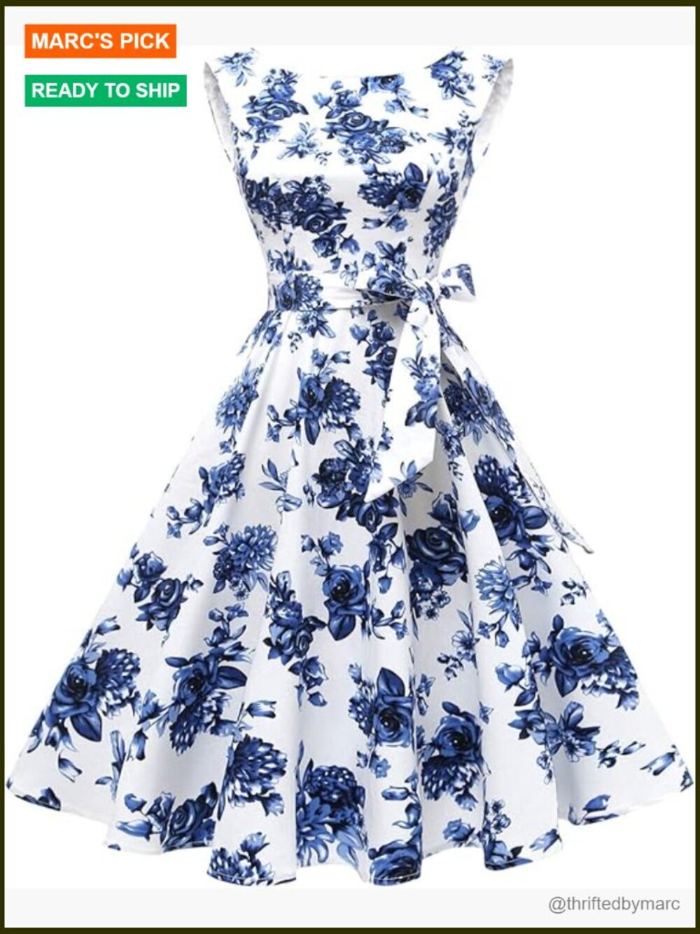 Boatneck Sleeveless Swing Vintage Cocktail Dress Reg 0-18